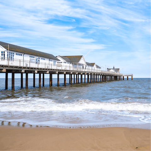 Take daily walks to the Southwold Pier, just four minutes away from home