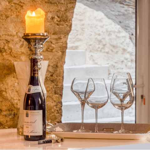 Arrange a private wine tasting in the home's hidden cellar