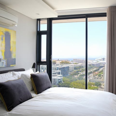Wake up to gorgeous views of the Atlantic Ocean from the bedroom window