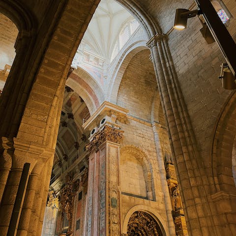 Stroll around peaceful Porto Cathedral – it's eight minutes away by car
