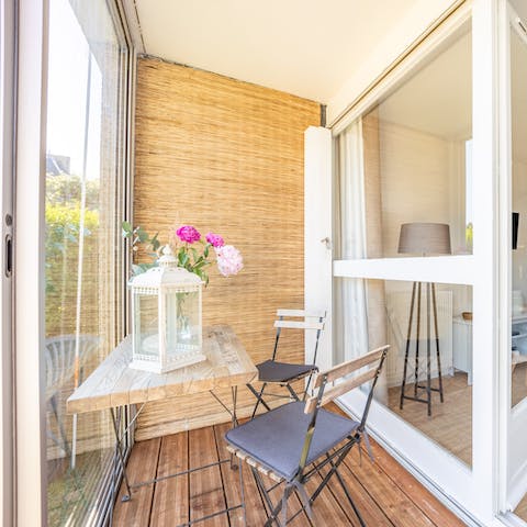 Gaze out at the greenery from the comfort of your own enclosed loggia