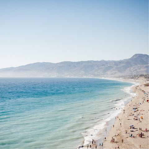 Mingle with glamorous locals in Malibu - only a fifteen-minute drive away