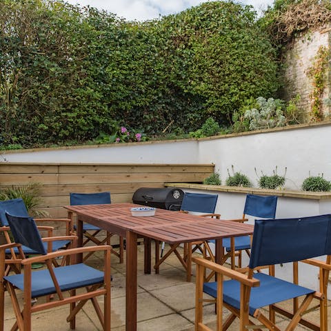Enjoy barbecue dinners alfresco in the warmer months