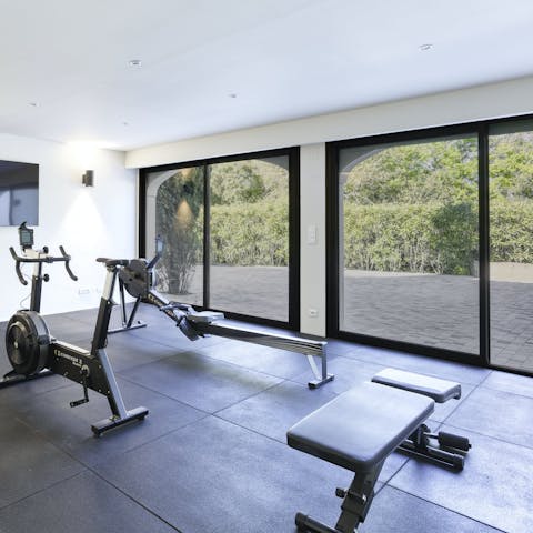 Feel a wonderful sense of wellbeing after a workout in the gym