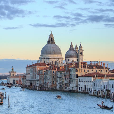 Soak up sunsets from the Accademia Bridge, five-minutes away