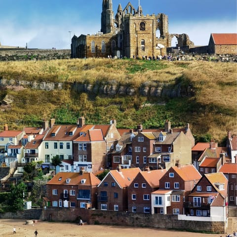 Make the twelve-minute car journey to the beach and haunting abbey of Whitby
