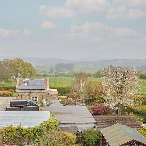 Look out over the glorious Yorkshire countryside from your window