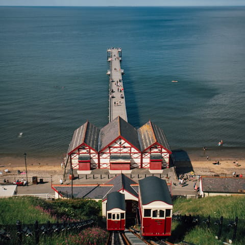 Ride the Saltburn Cable Car, only a short walk away