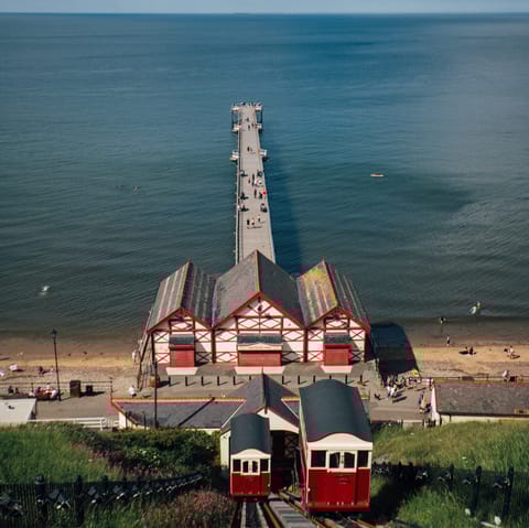 Ride the Saltburn Cable Car, only a short walk away