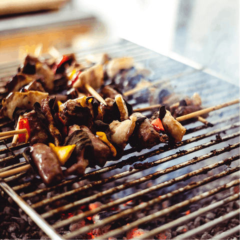 Grill up something fresh for lunch on the terrace barbecue
