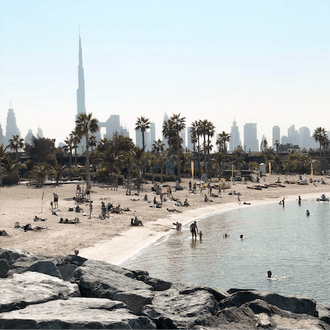 Visit La Mer Beach – within walking distance