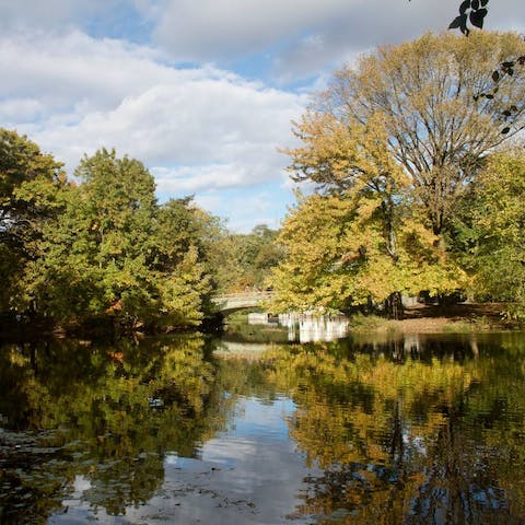 Start your mornings with a stroll around Prospect Park, just 160 feet from your doorstep