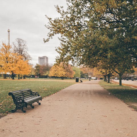 Stroll through leafy Hyde Park right on your doorstep