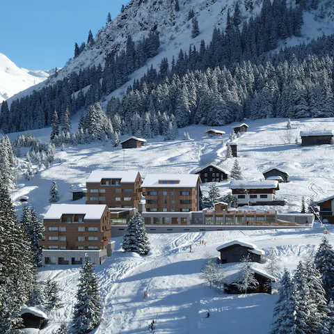 Explore Gargellen's snow-sure ski runs and fall in love with the village's sleepy atmosphere