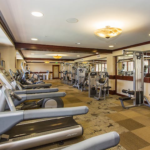 Start your days with an invigorating workout in the building's communal gym