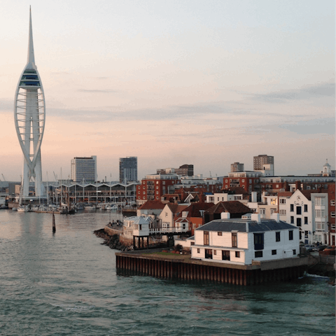 Take the short journey into Portsmouth and go up the Spinnaker Tower