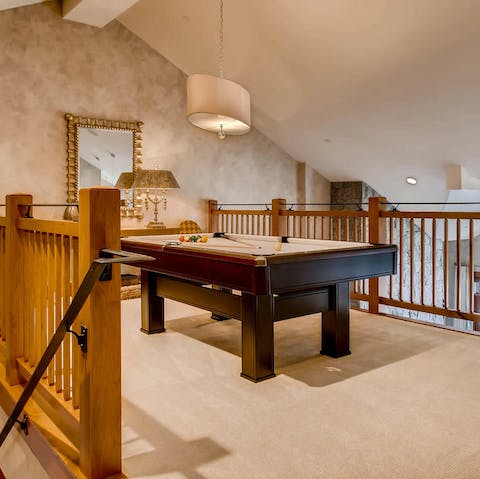 Play a game or two of pool in the loft