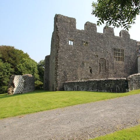 Culture vultures can take in the history at Oxwich Castle