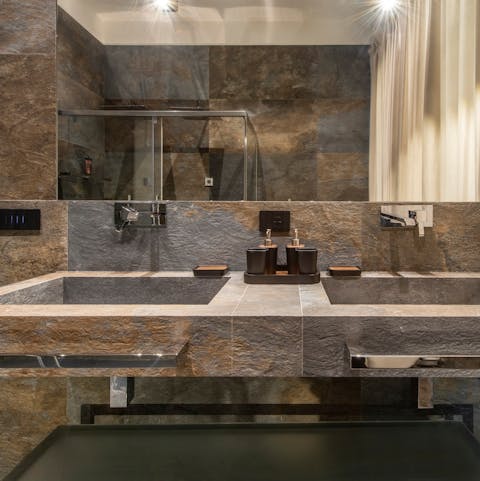 Pamper yourself in the luxurious bathrooms