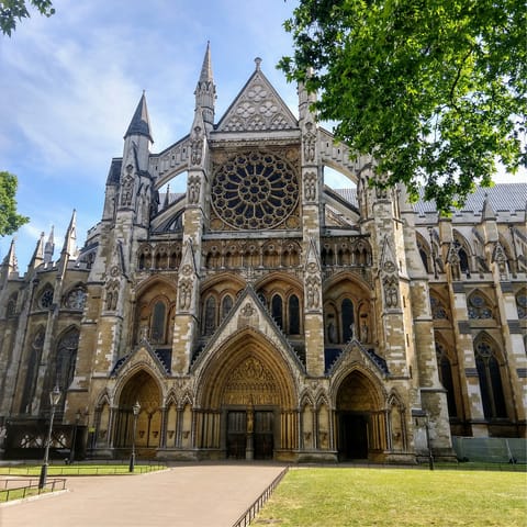 Visit the iconic Westminster Abbey, only an eleven-minute walk away