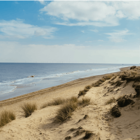 Pack up your bucket and spades for a morning on Norfolk's coast – just a half-an-hour drive away