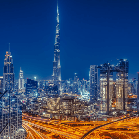 Take some snaps of the Burj Khalifa, a five-minute drive away