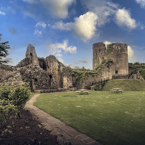 Take the short drive to Caldicot Castle
