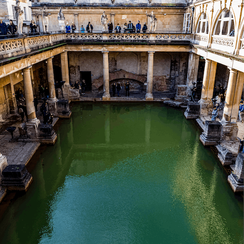 Visit the historic Roman Baths and step back in time