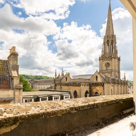 Gaze out over the beautiful city of Bath