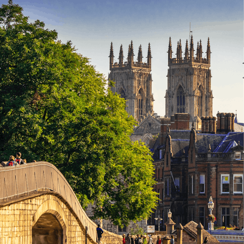Amble along charming cobbled streets and soak in the atmospheric beauty of York