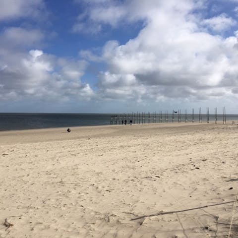 Head to the beaches of Texel, a six-minute drive away