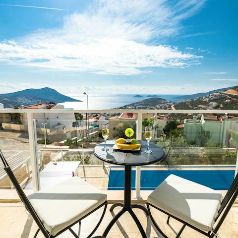 Take in sea views from your first-floor terrace