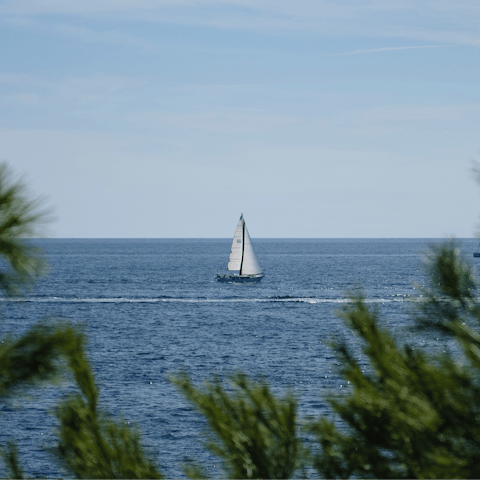 Take a boat trip along Istria's beautiful eastern coast 