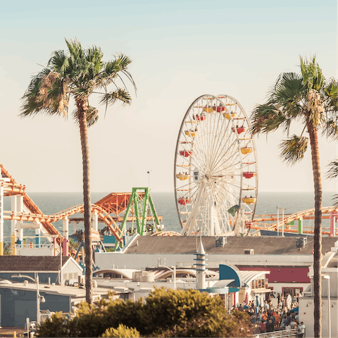 Head to the beach for the day with Santa Monica only a fifteen-minute drive away