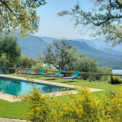 Savour leisurely days lounging by the private pool