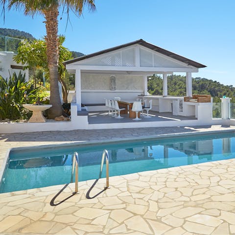 Cool off in one of the two pools