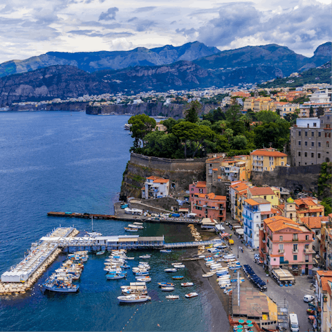 Head into the heart of historic Sorrento – a short train ride away