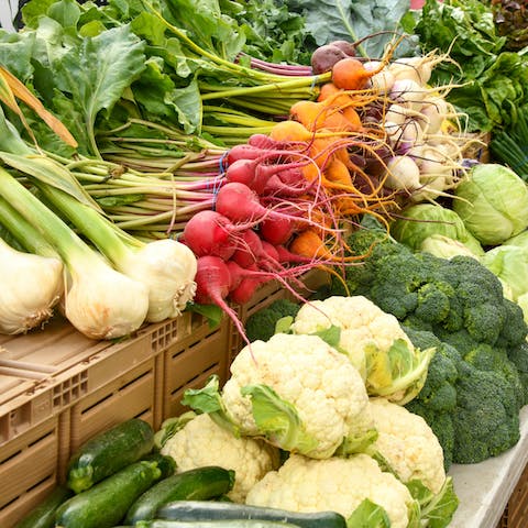 Stroll over to Union Square for fresh fruits and veggies – the market is held four days a week