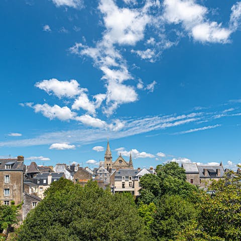 Gaze out of the window and admire the stunning views of Vannes