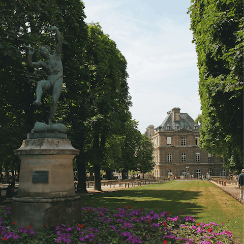 Rustle up a picnic and head for Jardin du Luxembourg  –⁠ just a eight-minute stroll away 