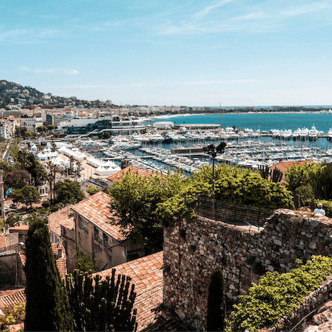 Stay in Antibes just a twenty-minute drive away from the glitz and glamour of Cannes 
