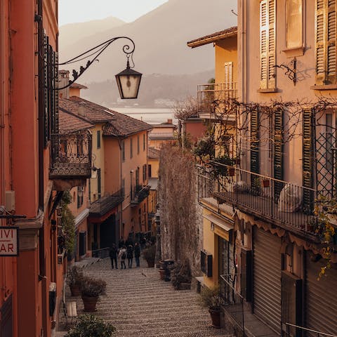 Catch the ferry over to the resort town of Bellagio in just over an hour