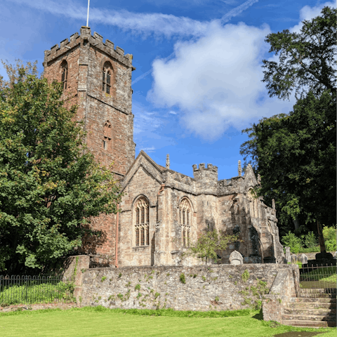 Hop in the car for a trip to quaint Crowcombe, just under an hour away
