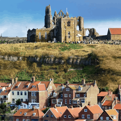 Ascend the 199 steps to Whitby Abbey at the end of your street