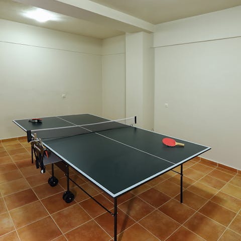 Grab a fellow guest and get a fierce rivalry going on the ping-pong table