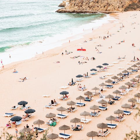 Explore the rugged beaches of the Algarve, just minutes from your doorstep