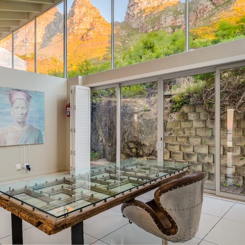 Get some work done in the breathtakingly beautiful office space