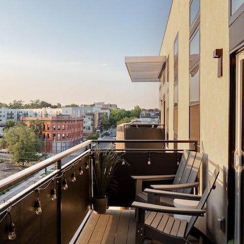 Sit out on the balcony come sunset time and watch the sky's dramatic transformation