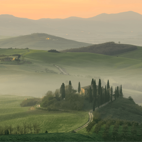 Discover the atmospheric beauty of Tuscany from the hilltop town of Montepulciano