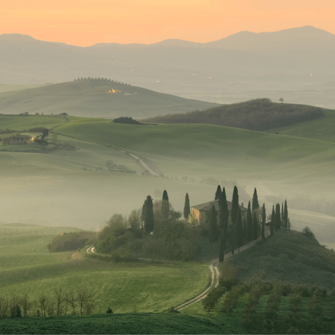 Discover the atmospheric beauty of Tuscany from the hilltop town of Montepulciano